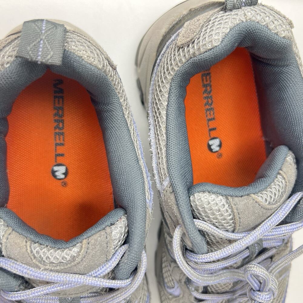 Merrell Moab Ventilator Womens Size 8 Gray Purple Vibram Hiking Walking Sneakers - Picture 7 of 11